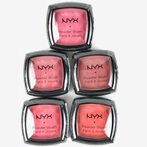 NYX Cosmetics Powder Blush 0.14oz 4g 5 shade set